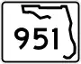 State Road 951 marker