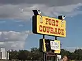 Fort Courage sign in Houck, Arizona