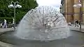 A fountain next to Karl Johans Gate in early summer