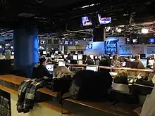 Television news studio