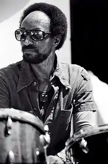 Freddie Waits, 52nd Street Jazz Fair, July 6, 1976 New York CityPhoto by Tom Marcello