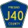 County Road J40 marker