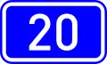 National Road 20 shield