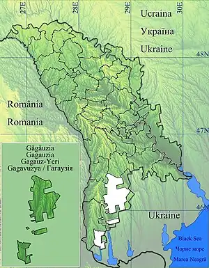 Tomai is located in Găgăuzia