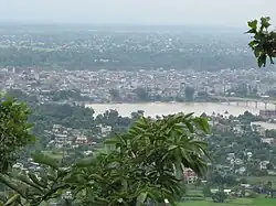 Narayangarh city view from Maula Kalika temple Gaindakot