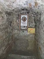 Chair of Saint Hilary of Galeata, in the cell in which the saint used to pray.