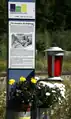 Information board to the memorial