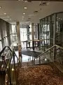 Lobby and marble staircase