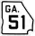 State Route 51 marker