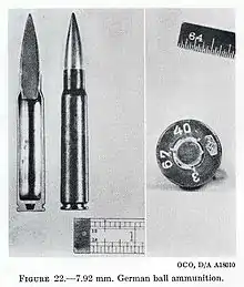 composite photograph of cartridge cut in half stood next to intact cartridge and base of cartridge