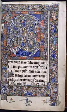 Gorleston Psalter; 14th century.