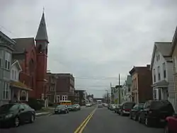 George Street looking south towards the former St. Joseph's Church