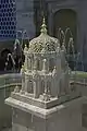 The marble fountain within an octagonal pool in the prayer hall