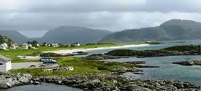 View of the beach at Grotle