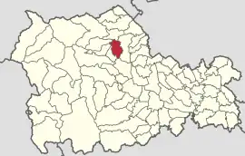 Location in Neamț County