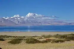 Lake Manasarovar and Mount Naimona'nyi