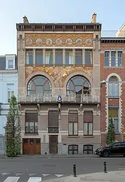 Paul Hankar (1897): Hôtel Ciamberlani, Rue Defaqz/Defaqzstraat, Brussels.