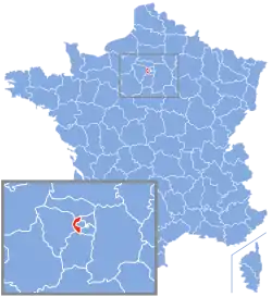 Location of Hauts-de-Seine in France