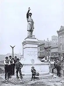 Haymarket Memorial in Chicago, 1889