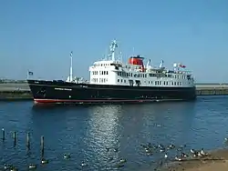 MV Hebridean Princess, formerly RMS Columba, one of three car ferries designed as floating nuclear bunkers.