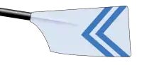 Hild Bede Boat Club: light blue with two dark blue chevrons