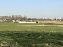 View of Hooge from the south, with Hooge Crater Cemetery clearly visible