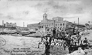 Hospital de San Lázaro, founded in 1781, showing Caleta de San Lazaro