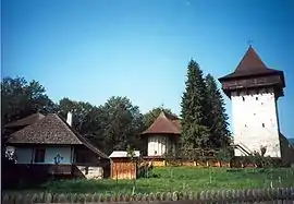 Humor monastery and its medieval fortified watchtower