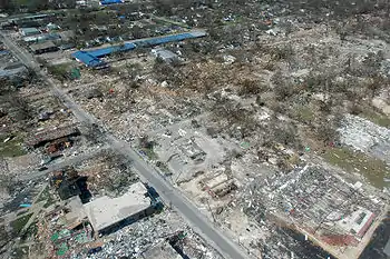 Image 5The aftermath of Hurricane Katrina in Gulfport, Mississippi. Katrina was the costliest tropical cyclone in United States history. (from Effects of tropical cyclones)