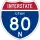 Interstate 80N marker