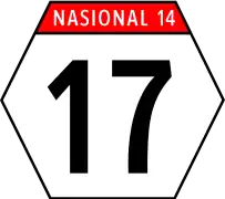 National route 17 in Region 14 (Central Java)