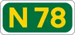 N78 road shield}}