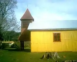 View of Punucapa's church