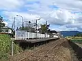 A view of the platform and track.