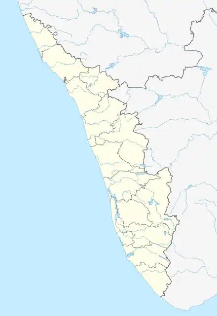 Locations of the 2020–21 Kerala Premier League teams