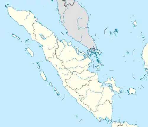 Map showing the location of Siberut National Park