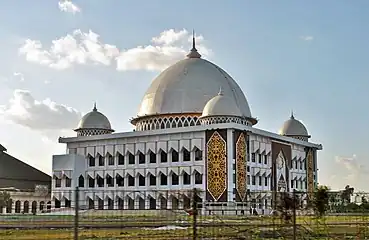 The side look of Darussalam Grand Mosque