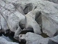 Lunar landscape of 'Jettegryter', Glacial potholes, nearby 'Trolltunga'