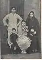 JATINDRANATH MUKHERJEE IN 1912 : Standing behind Didi Vinodebala (sitting) with his wife Indubala,elder son Tejen (left) and daughter Ashalata (right)