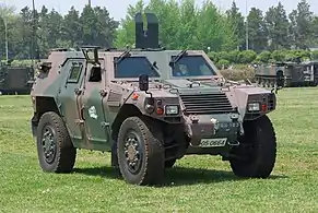 A Light Armoured Vehicle similar to those visible during Operation Yashima