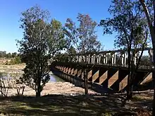 Jack Taylor Weir viewed from downstream side at St George, Queensland.