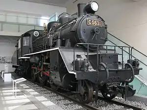 C56 31 preserved inside the Yushukan Museum in Tokyo