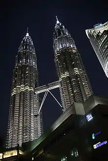 The Petronas Towers.