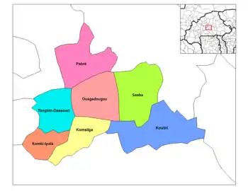 Pabre Department location in the province