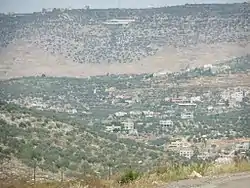 Kafr Rumman, seen from the Israeli settlement of Einav