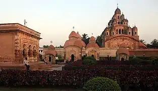 Group of temples at Kalna in Burdwan, West Bengal