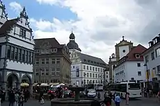 School within the historic town center