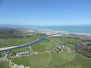 Karamea River and estuary in 2016