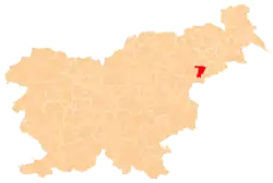 Location of the Municipality of Majšperk in Slovenia