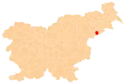 Location of the Municipality of Podlehnik in Slovenia